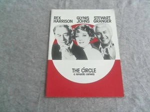 1990 THE CIRCLE BROADWAY PROGRAM - REX HARRISON - GLYNIS JOHNS- GRANGER - J 7672 - Picture 1 of 7