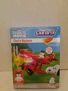 LITE BRIX The Peanuts Movie Olaf's Biplane #57006 NEW in sealed box. - Picture 1 of 6