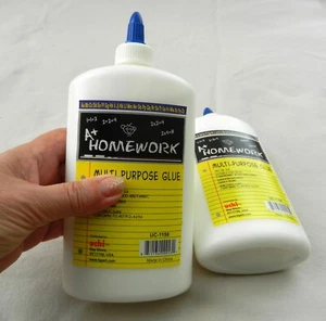 2 (Two) Large High Quality Multi Purpose White Glue - 16.0 oz Bottle - Picture 1 of 4