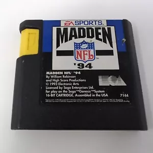 Madden NFL 94 - Sega Genesis Tested Authentic - Picture 1 of 3