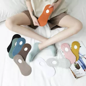 10 Pairs Women Invisible No Show Nonslip Loafer Low Cut Solid Cotton Socks 9-11 - Picture 1 of 7