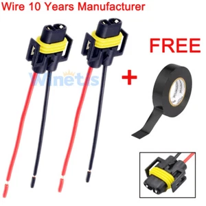 Wire Pigtail Female P S 894 Fog Light 2X Harness Bulb Socket Connector Plug Fit - Picture 1 of 7