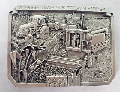 Case International Edición Limitada Primer Cinturón Hebilla Peltre 1985 Foto 1 de 3