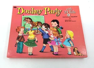 Vintage Donkey Party Game with Original Box "Pin The Tail On The Donkey" 1950's - Picture 1 of 2