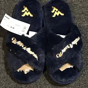 New Foco Womens Size 9/10 West Virgina Blue Slippers New - Picture 1 of 4