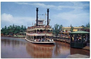 Postal de colección Disneyland Mark Twain en Rivers of America Frontierland   - Imagen 1 de 2