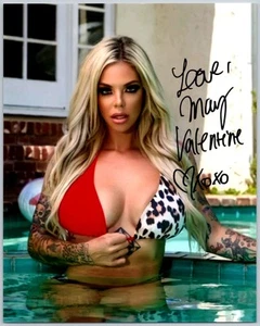 May Valentine signed Autogramm 8x10 Foto NWA Power - Bild 1 von 1