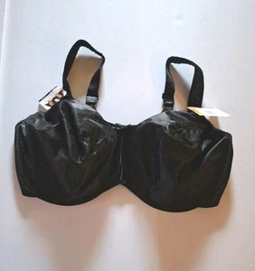 Bali Bra 42DD Minimizer Bra 3562 Satin Underwire Tracings Minimizer Black - Picture 1 of 4