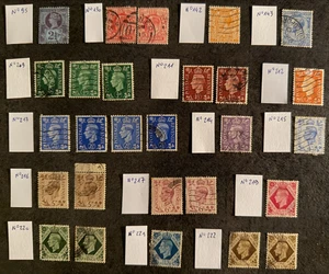 🦬Royaume Uni - Lot de timbres oblitérés entre N°95 et N°122 🦬 - Picture 1 of 5