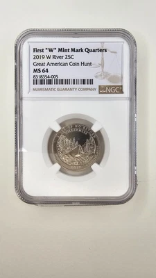 2019 W RIVER NO RETURN NGC Certified MS64 Quarter  #102 - Image 1 of 2