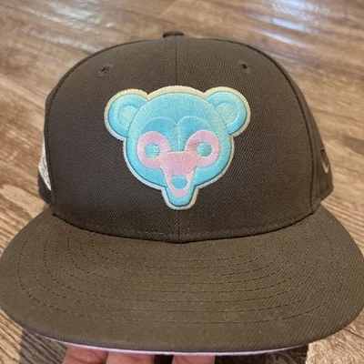 Gorra ajustada New Era Pro Image exclusiva de los Chicago Cubs Spumoni MLB 7 3/8 Foto 1 de 4