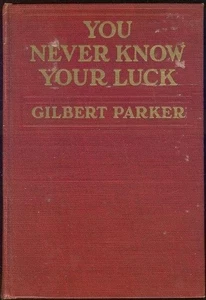 You Never Know Your Luck Matrimonial Deserter Gilbert Parker 1914 Vintage Novel - Picture 1 of 1