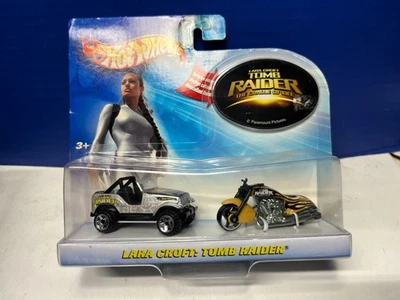 1/64 HOT WHEELS LARA CROFT TOMB RAIDER JEEP & MOTORCYCLE - Image 1 of 2