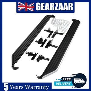 Escalones laterales para estriberas Land Rover Discovery 3 y 4 negras y plateadas - Imagen 1 de 11
