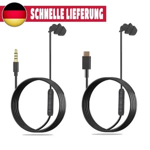 3,5 mm / typ c Przewodowe słuchawki douszne Przewodowy zestaw słuchawkowy z mikrofonem do smartfonów MP3 - Zdjęcie 1 z 14