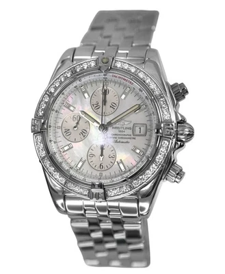 Breitling Chronomat Evolution A1335653 Chronograph Diamonds MOP 44MM Full Set - image 1 of 4