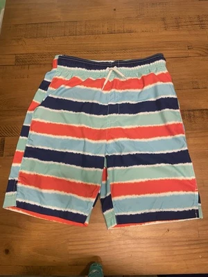 Bañador de poliéster multicolor a rayas The Children's Place para niños, XXL, NUEVO SIN ETIQUETAS Foto 1 de 2