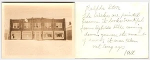 1930s Ralphs Store Photograph Snow Scene Sylvias Hill Handwritten Note Nell - Picture 1 of 1