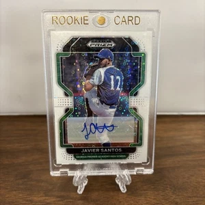 2022 Panini Prizm Draft Picks Javier Santos White Sparkle Prizm ROOKIE AUTO! /50 - Picture 1 of 2