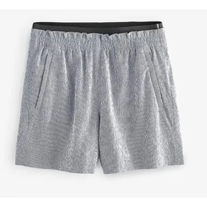 Pantalones Cortos Athleta Plateados Negros a Rayas Talla 6 Eco Nuevos con Etiquetas $79 - Imagen 1 de 3