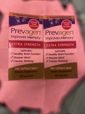 2 X Quincy Bioscience Extra Strength 20mg Vitamin Supplement / PREVAGEN - 30 CAP - Image 1 of 4