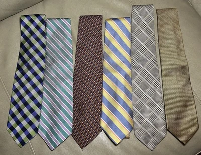 Brooks Brothers 6 件装男式领带各种颜色 — 第 1/2 张图片