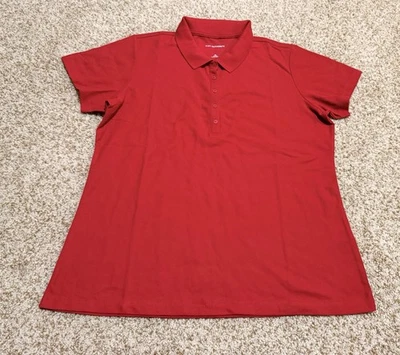 Camiseta polo de manga corta para mujer Port Authority talla XL roja Foto 1 de 4