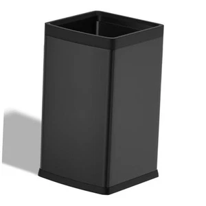 4 Gallon/15L Square Trash bin, Double Layer Bathroom Trash cans,Large 15L Black - Picture 1 of 7