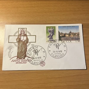BUSTA PRIMO GIORNO FDC COLLEZIONE ANNO SANTO 1975 MCMLXXV - Imagen 1 de 2