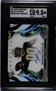2024 Topps Inception Spencer Rattler Variation Auto SGC 9.5/10 - Picture 1 of 2