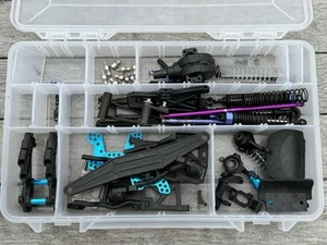 Plastic Organizer of R/C Parts , Shocks, Driveshafts, Differential Etc - Picture 1 of 10