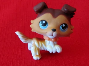 Littlest Pet Shop LPS Collie #58 Rare Authentic 2004 w/Orange Collar - Picture 1 of 6