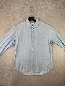 Hartford Alternative Classics Hemd Herren Large Blau Geometrisch 1979 Knopfleiste - Bild 1 von 9