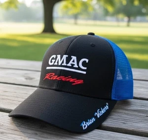 Gorra de carreras Brian Vickers Nascar gorra ajustable diseño deportivo GMAC #25 - Imagen 1 de 7
