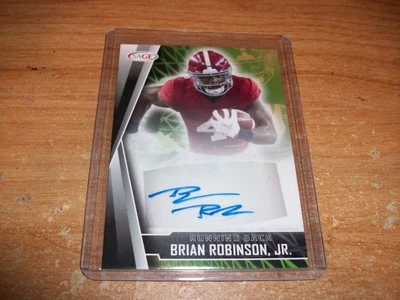 2022 Sage High Series Black NFL Football Brian Robinson Jr Rookie Auto Card - Image 1 of 2