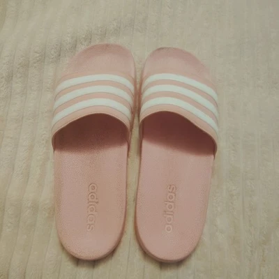 Adidas Adilette Comfort Slide Sandals Pink Size 6 - Image 1 of 4