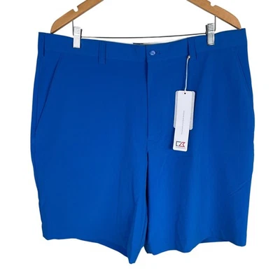NEW Cutter & Buck DryTec Performance Golf Shorts Mens Actual Sz 40 Blue Stretch - Image 1 of 4