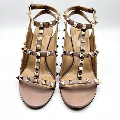 Sandalias Valentino Garavani Auténticas Correa Tachuela Rosa Humo talla 35.5 US5.5 22.5 cm Foto 1 de 4