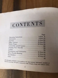 Chevelle Owners Manual OEM 1965 Chevrolet User Guide Reference Book Vintage 60s - Picture 1 of 11