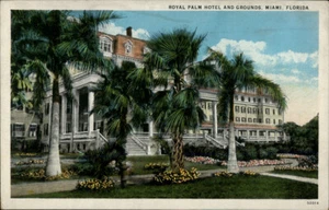 Miami,FL Royal Palm Hotel and Grounds Florida Vintage Postcard - Picture 1 of 2