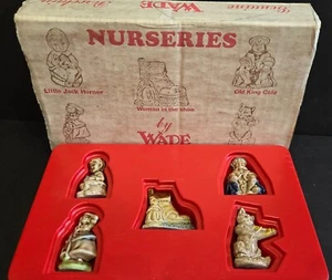 WADE Tea Vintage 1970's Nurseries NURSERY RHYMES Promo Set With ORIGINAL NIB BOX - Foto 1 di 5