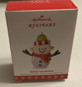 Hallmark Keepsake Christmas Ornament 2017 Sweet Snowman Limited Edition NEW. CC - Picture 1 of 4