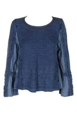 Suéter Inc International Concepts Azul Algodón Mixto-Medios Cuello Redondo L Foto 1 de 3