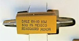 RE65G60R0 VISHAY DALE WIREWOUND RESISTOR RH-10 10W 60.4 Ohm 1% 30 ppm - Picture 1 of 3