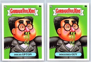 Groucho Nose Glasses Garbage Pail Kids At Play Spoof Upton & Guy 2 Card Set - Picture 1 of 5