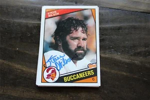 TARJETA AUTOGRAFIADA DE STEVE WILSON TAMPA BAY BUCCANEERS - Imagen 1 de 1