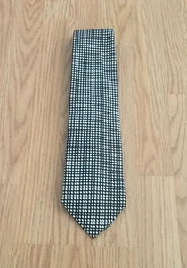 Men's Necktie Tie Necktie Black/White Classic 4" x 58 1/2" Dion MCMLXXXIX - Picture 1 of 12