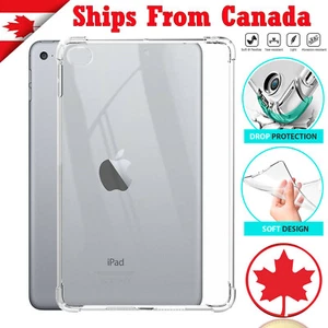 For Apple iPad 8th 7th Gen Air Mini 1 2 3 4 5 12.9 Clear Case Shockproof Cover - Picture 1 of 9