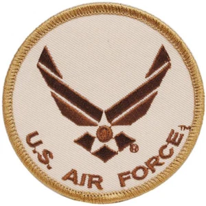 Parche redondo de 3 pulgadas estilo desierto con logotipo de la fuerza aérea de los estados unidos ii - Imagen 1 de 2