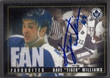 2002-03 Topps Maple Leafs Platinum Collection #39 Tiger Williams Autographed